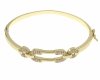 3940 Bransoletka złota elegancka 6cm pozłacana 14k bangla Xuping